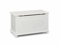 Auslauf 😀 Vivre Massivholztruhe Emel weiss lackiert in weiß 🌟