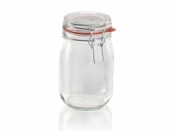 Brandneu 🔥 Leifheit Drahtbügelglas 1140 ml in transparent 😍