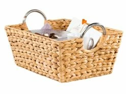 Großhandel 👍 Dekokorb Wasserhyazinthe in braun 👍