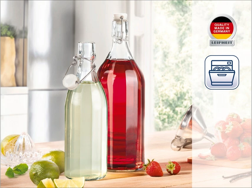 Auslauf 🌟 Leifheit Flasche Facette 1000 ml in transparent 🛒 – Bild 3