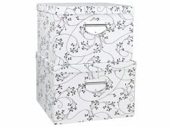 Neu 🔔 Aufbewahrungsbox-Set Flowers 2-tlg. in weiß 😀