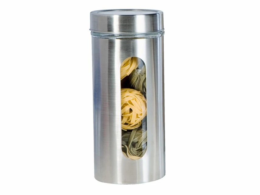 Coupon ✨ Kitchen Basics Dose Edelstahl mit Deckel 10 x 23 cm in silberfarben 🎉