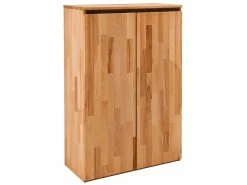 Brandneu 😉 Die grüne Linie Highboard Pour Office - 80/39/121 cm in braun ❤️