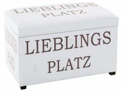 Am billigsten ❤️ Vivre Sitztruhe Happy Home in weiß 👍