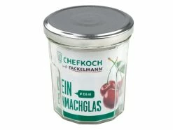 Brandneu 🎁 Chefkoch Einmachglas m. Schraubverschluss 324 ml in transparent ⭐