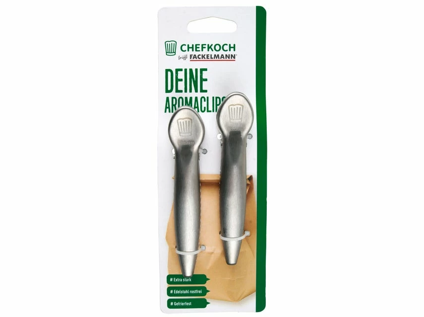 Top 10 ❤️ Chefkoch Aromaclips 2 Stk. 12 cm in silberfarben 🔥 – Bild 2