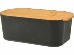 Angebote 👏 Brotdose mit Bambusdeckel - 33/18,5/12 cm in braun ⭐