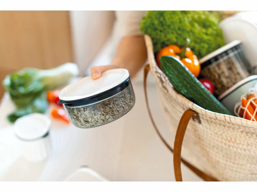 Neu 👍 Like Glas- Lunchbox M rund "ToGo u. ToStay" in transparent 🎁 – Bild 3