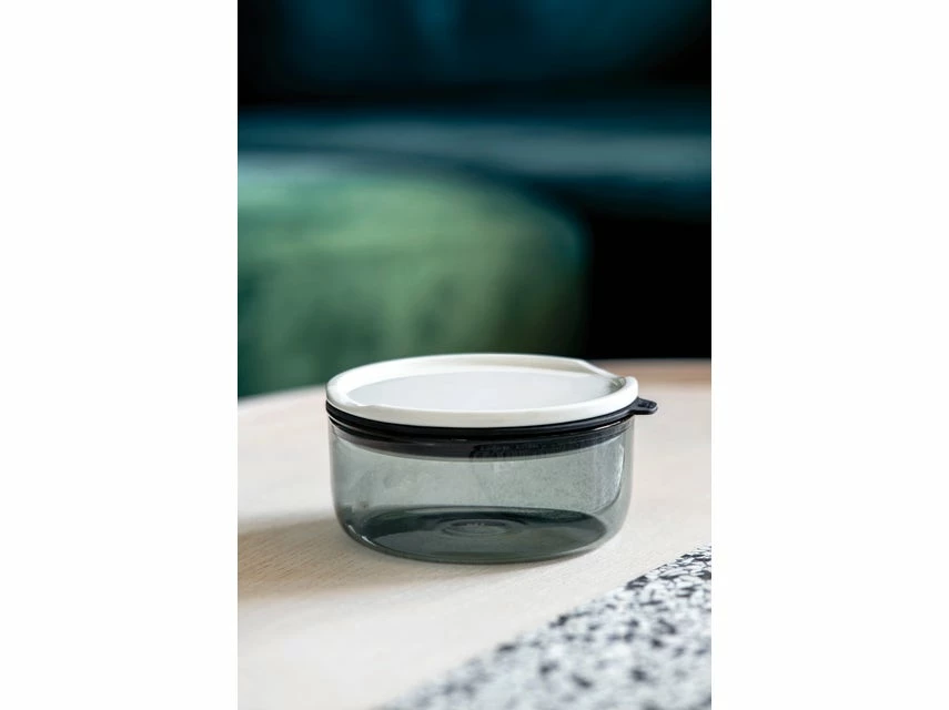 Neu 👍 Like Glas- Lunchbox M rund "ToGo u. ToStay" in transparent 🎁