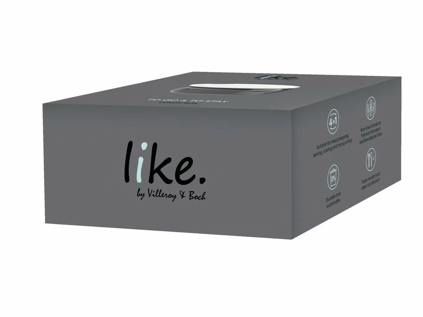 Neu 👍 Like Glas- Lunchbox M rund "ToGo u. ToStay" in transparent 🎁 – Bild 5