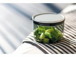 Blitzangebot 🎁 Like Glas- Lunchbox L rund "ToGo u. ToStay" in transparent ⭐