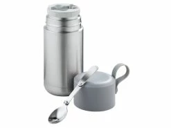 Budget 🎁 Casa Nova Thermo-Food-Container inkl. Löffel in silberfarben 🔔
