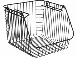 Bester Verkauf 👏 Ordnungskorb Bistro - 29/27/21 cm in schwarz ✨