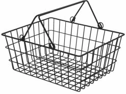 Bestpreis 😀 Metallkorb Bistro - 29/23/14 cm in schwarz 🎁
