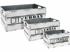 Rabatt 🌟 Tragebox Bistro - 30,5/21/18 cm in weiß 🤩