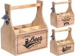 Bestpreis 🧨 Flaschentrage "Bistro" in braun ⌛