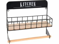 Neu 👏 Küchenrollenhalter "Bistro" in schwarz 😀