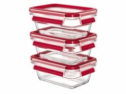 Top 10 🥰 3 tlg. Frischhaltedosenset 3x0,45 l "Clip&Close Glas" in transparent 🛒