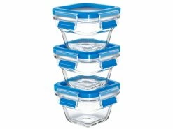 Bester Verkauf 😍 3 tlg. Frischhaltedosenset "Clip&Close Glas" in transparent 😍