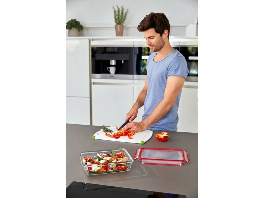 Rabatt ✨ 3 tlg. Frischhaltedosenset "Clip&Close Glas" in transparent 😉 – Bild 2