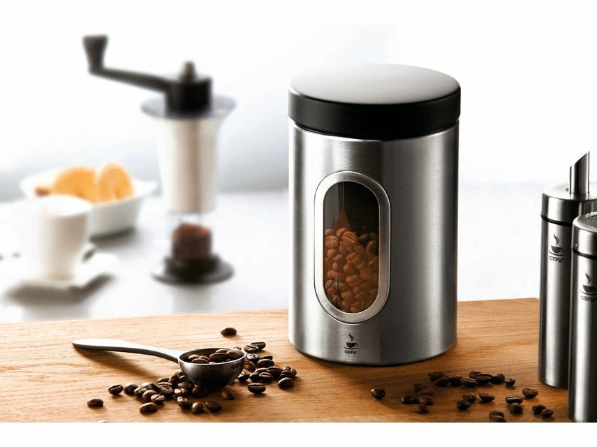 Besorgen ✔️ Gefu Kaffeedose Piero 500 Gramm in silberfarben 🎁 – Bild 2