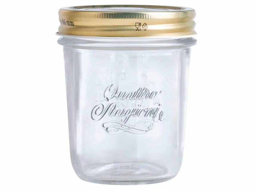 Neu 🥰 Bormioli Rocco Vorratsglas Quattro 0,32 Liter in transparent 😉