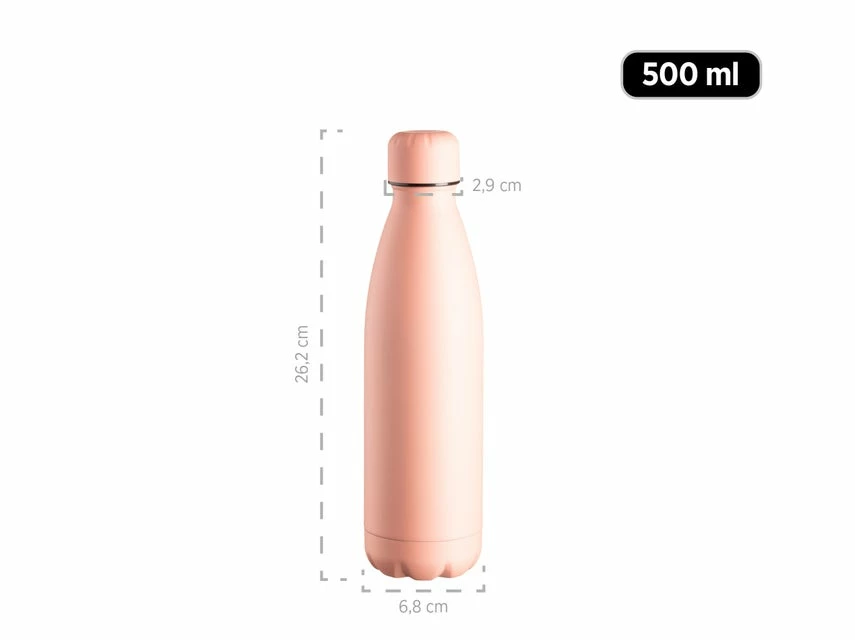 Coupon 😍 Thermosflasche aprikot - 0,5 Liter in rosa ⭐ – Bild 2