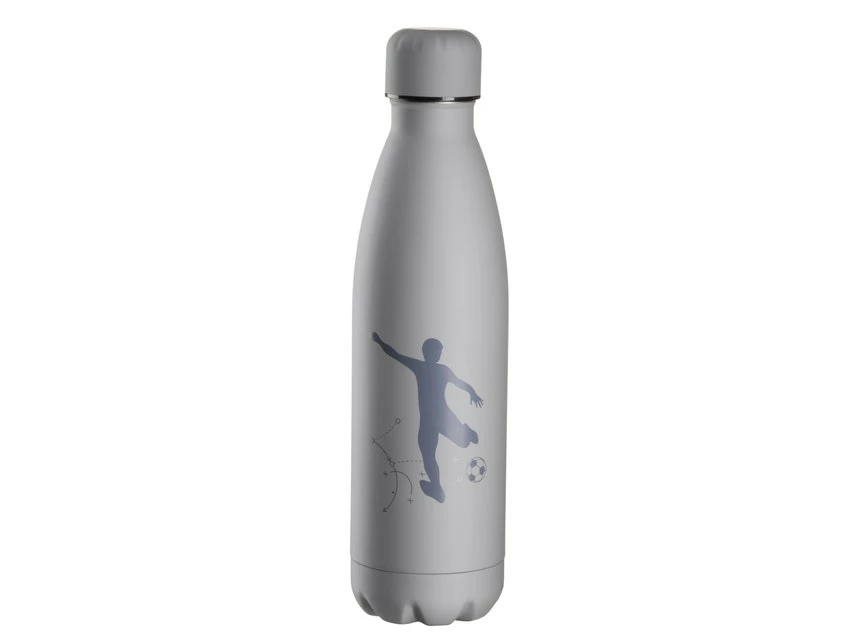 Budget ✨ Thermosflasche Fußball grau - 0,5 Liter 💯
