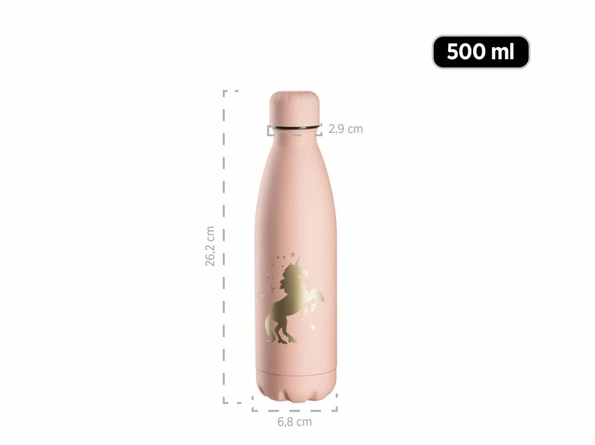 Schlussverkauf ✨ Thermosflasche goldenes Einhorn - 0,5 Liter in rosa 🔥 – Bild 2