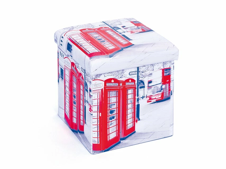 Aktion ⌛ Vivre Faltbox Setti klein London mit Sitzpolster in mehrfarbig 🔥