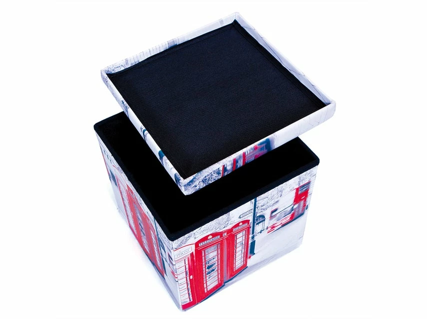 Aktion ⌛ Vivre Faltbox Setti klein London mit Sitzpolster in mehrfarbig 🔥 – Bild 2