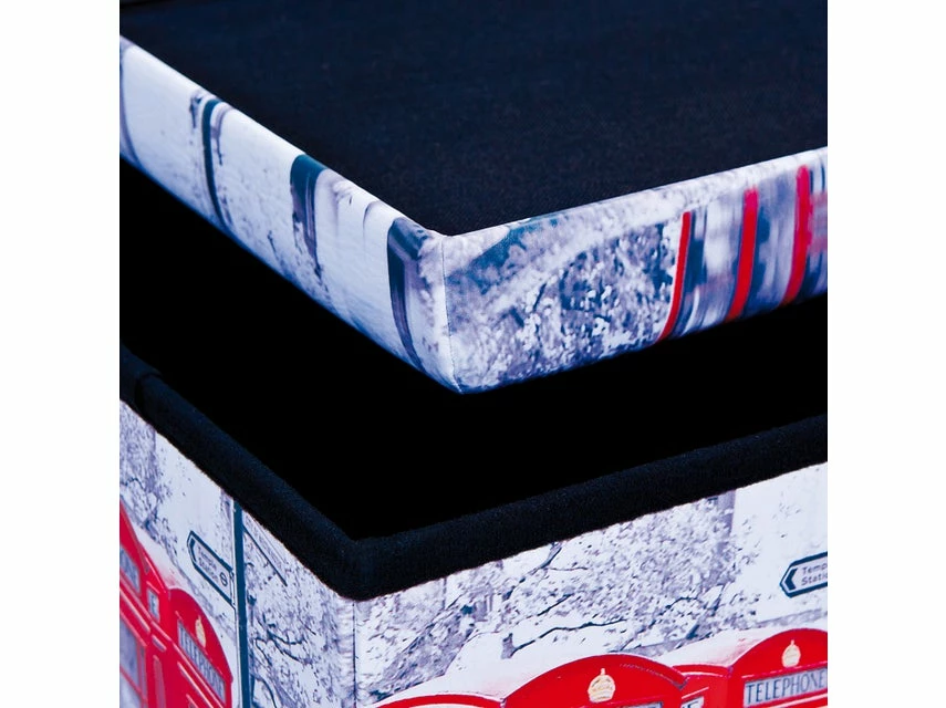 Aktion ⌛ Vivre Faltbox Setti klein London mit Sitzpolster in mehrfarbig 🔥 – Bild 6