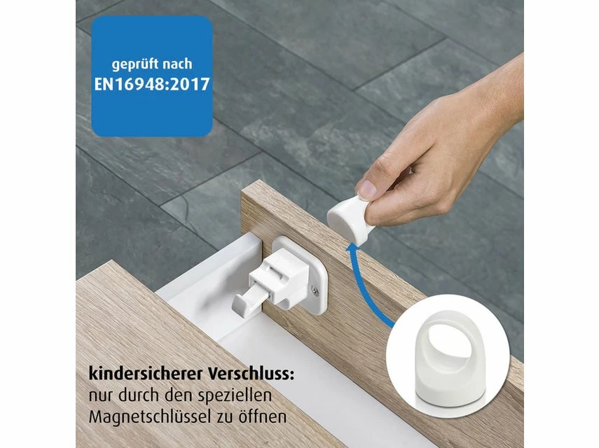 Bestpreis 🧨 Reer Magnetschloss Weiß 🎁 – Bild 5