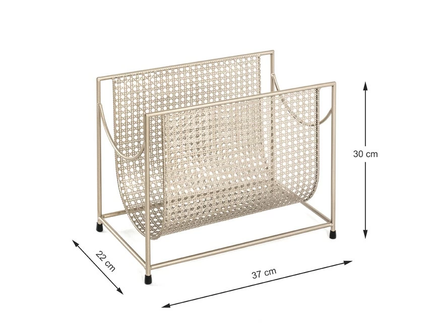 Besorgen 🤩 Vivre Zeitungsständer Wien 37 x 30 x 22 cm in goldfarben ✔️ – Bild 6