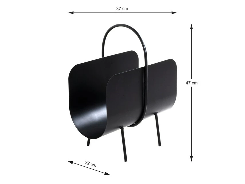 Schlussverkauf 🔔 Vivre Zeitungsständer Leiwen 37 x 47 x 22 cm in schwarz 🧨 – Bild 2