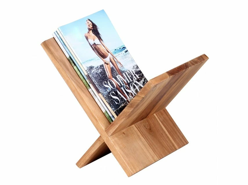 Billig ✨ Vivre Zeitungsständer MUMBAI - 29/28/31cm in goldfarben 👏 – Bild 5