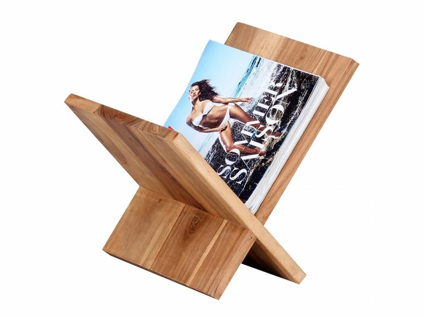 Billig ✨ Vivre Zeitungsständer MUMBAI - 29/28/31cm in goldfarben 👏 – Bild 4